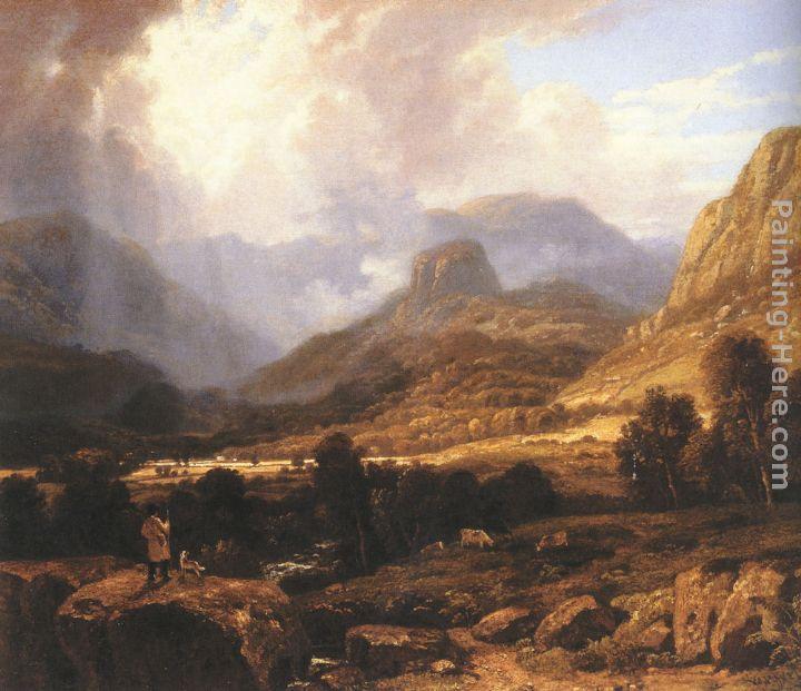 William Havell Landscape in the Lake District with the Vale of St. John between Thirlmere and Keswick